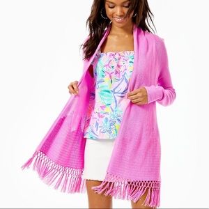 Lilly Pulitzer Tatum Cardigan Lilac Rose VGUC